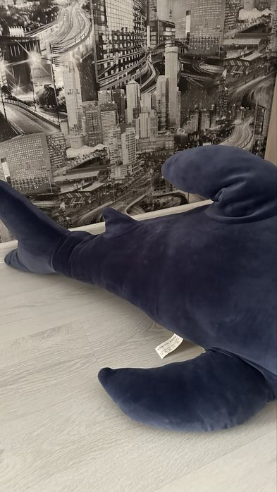 акула мягкая синяя