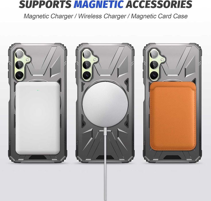 Husa Magsafe HYBRID cu inel Samsung Galaxy S24 / S24 Plus / S24 Ultra