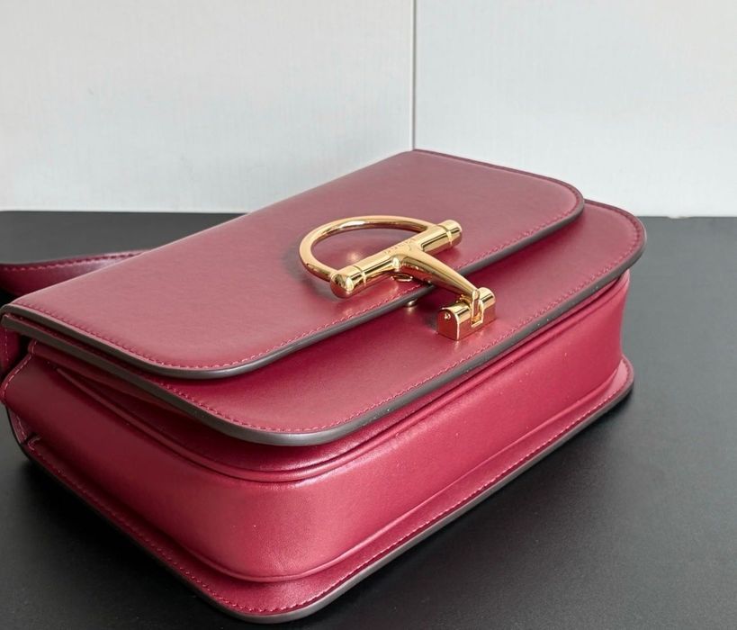 Мини малка червена чанта Gucci