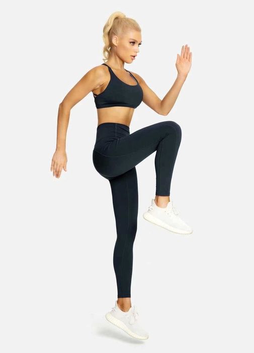 Дамски спортен клин с висока талия QUEENIEKE – син, XXL