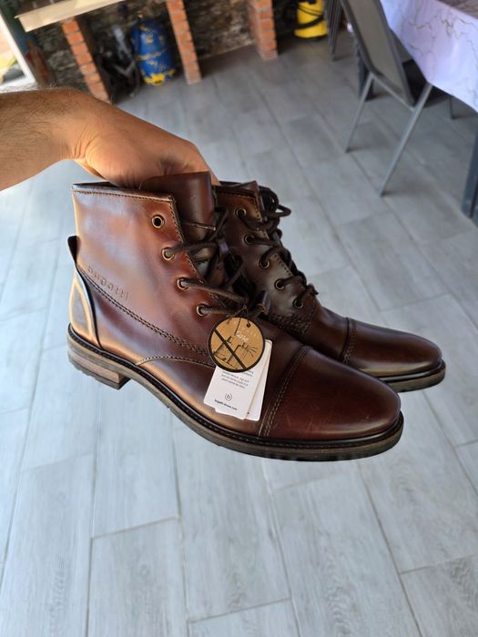 Ghete Bugatti piele naturală NOI mărimea 44 – premium