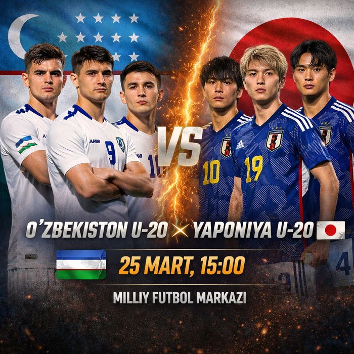 Uzbekistan u20 vs yaponiya u20 ozbekiston futbol oyin футбольный матч