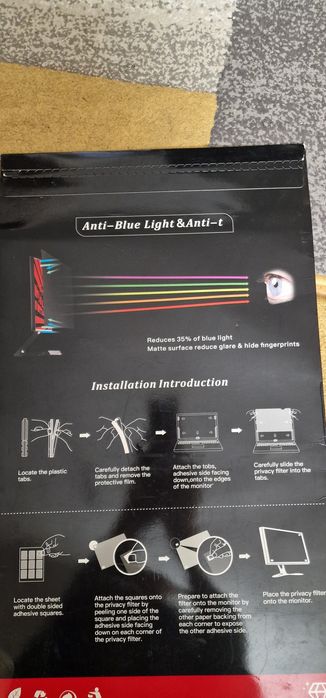 Filtru de confidențialitate pentru laptopuri și monitoare LCD