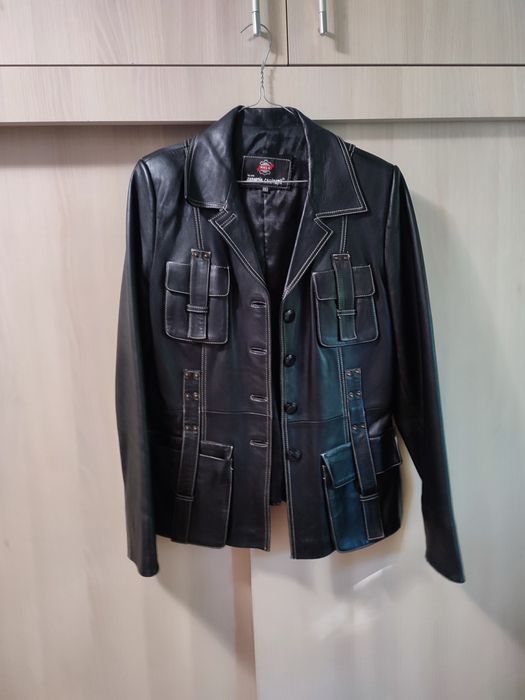 Geaca  piele naturala damă m XL