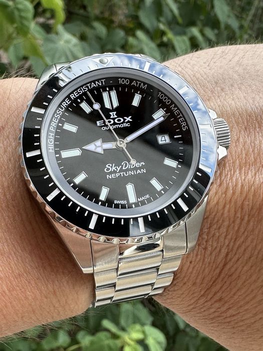 Vand ceas Edox SkyDiver Neptunian, diver 1000M, 44mm