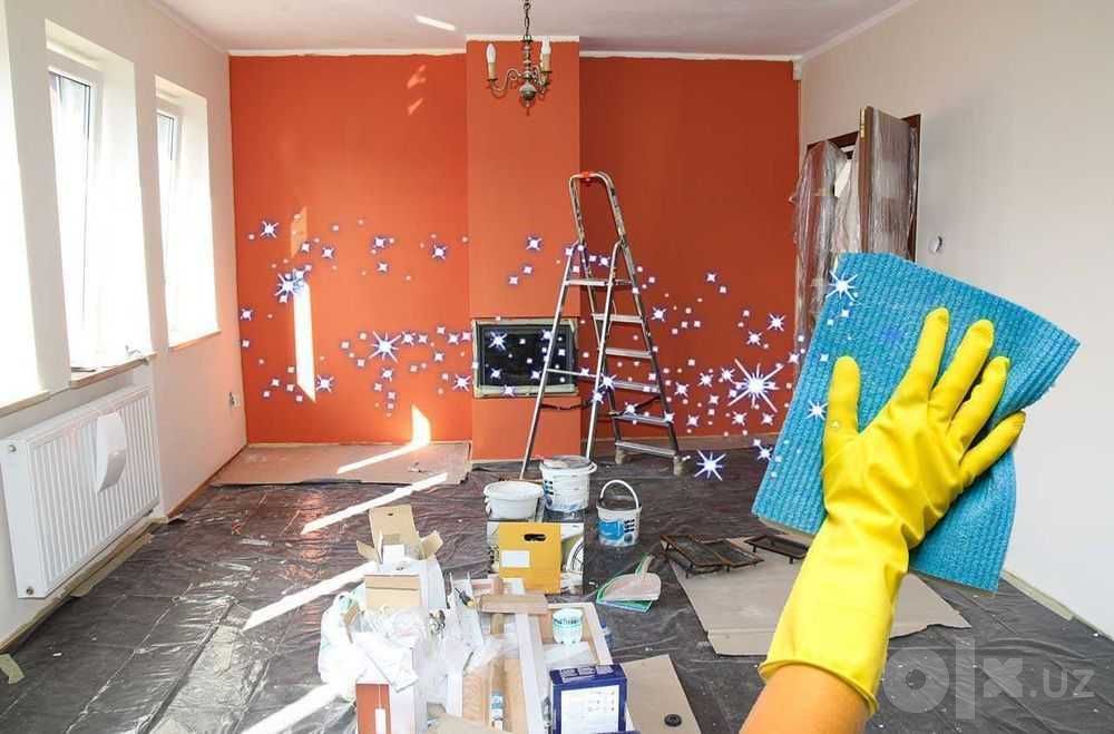 Уборка квартир,домов, офисов и др. помещений после ремонта