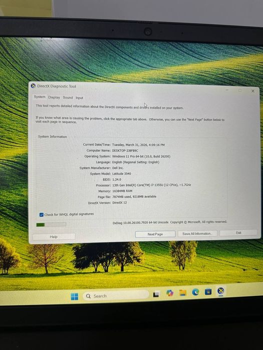 Laptop Dell (ctg)