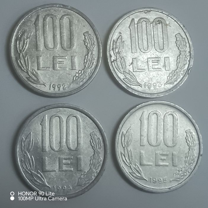 Set de monede de 100 lei Mihai Viteazul, 1992-1995