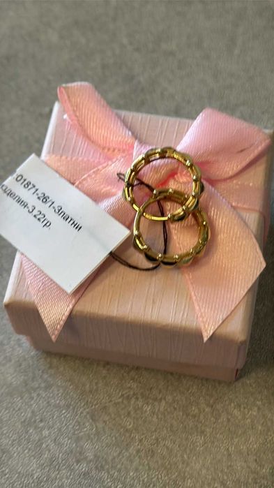 Златни обеци 3.22гр 14к