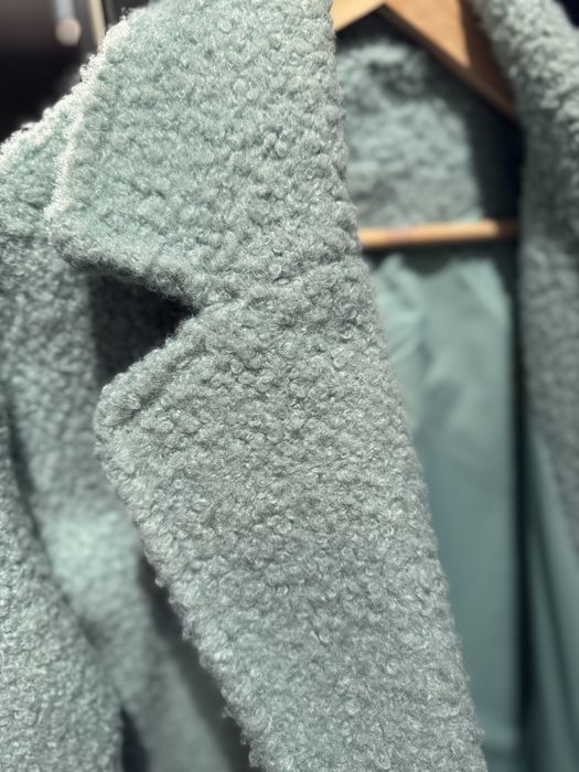 Palton teddy turquoise S/M