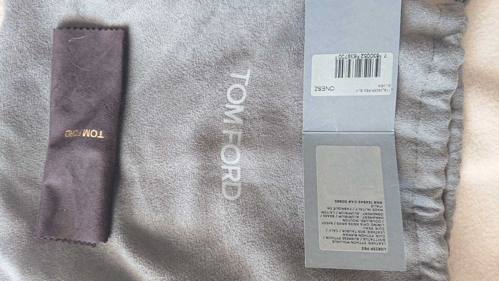 Tom Ford Natalia Silver Python