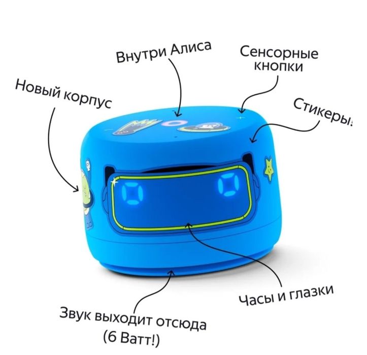 Умная колонка Алиса с часами