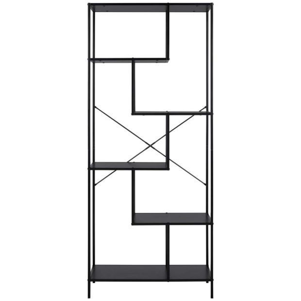 Висока етажерка в индустриален стил-метал и ПДЧ