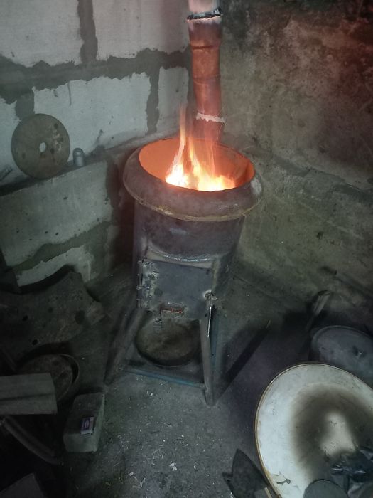 Буржуйка печка  под казан
