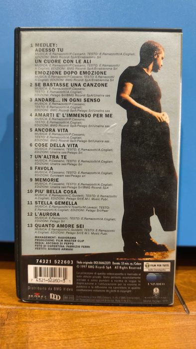 Eros Ramazzotti - Best video collection 1997 ( VHS )