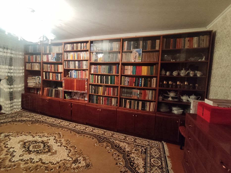 Книжный шкаф вместе с книгами