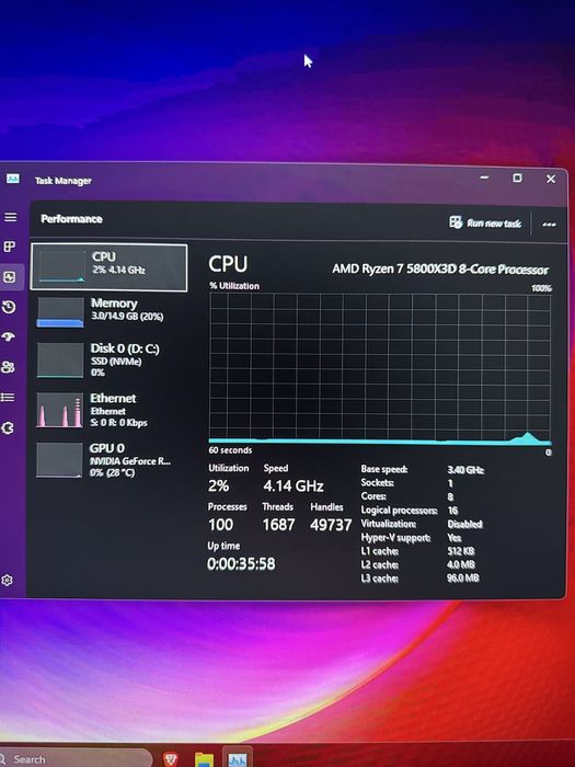 Vand pc gaming studio/editare ryzen 7 5800x3d rtx 4060 ti