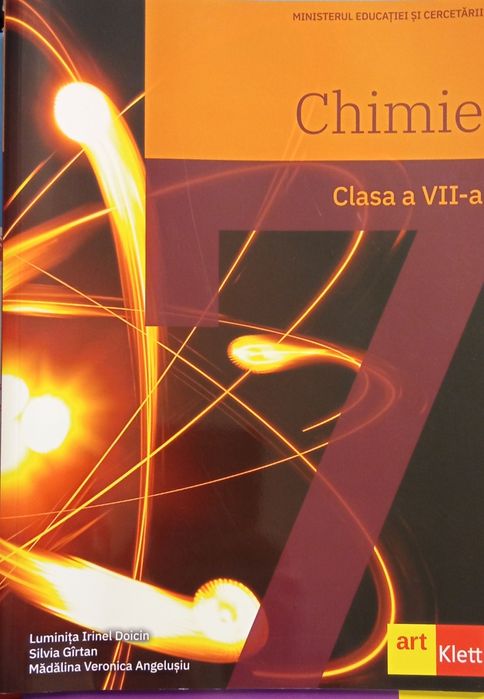 Manual chimie clasa 7, Art, neutilizat