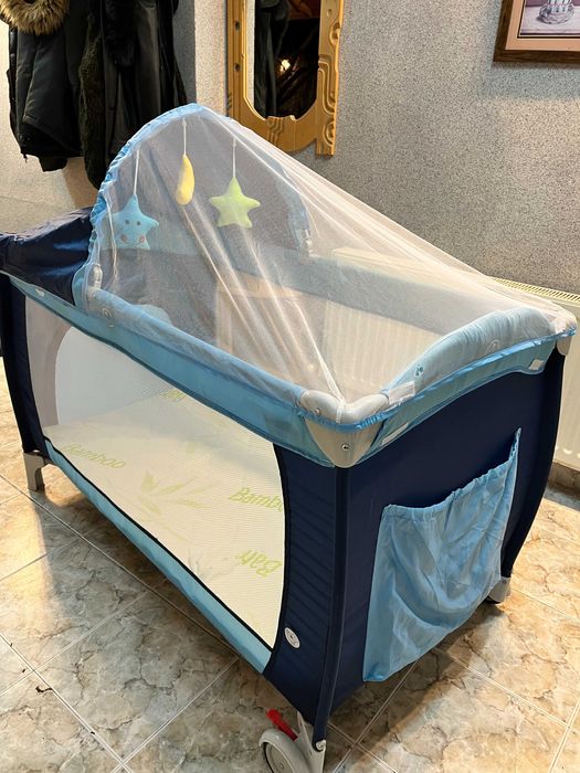 Бебешка кошара синя