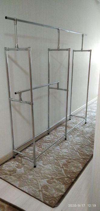 Вешалка для одежды гардеробная грузоподъемность 80 кг и выше . Вешилка