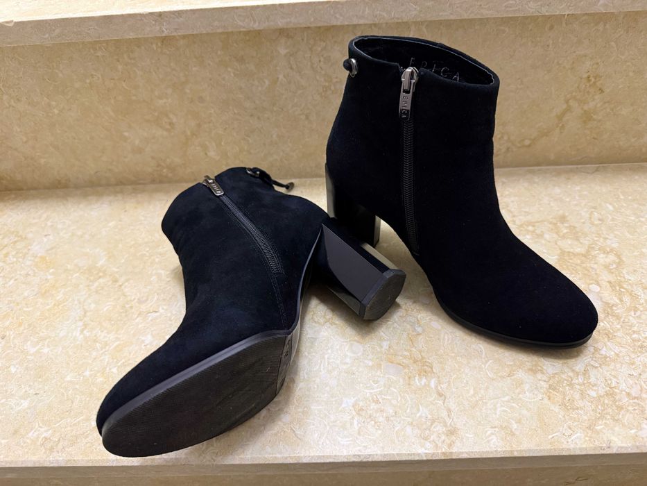 Botine/Ghete din piele Epica cu toc 4-5cm