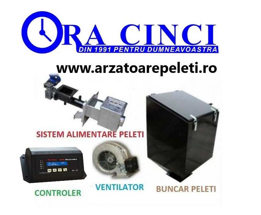Nou Arzator 50kw peleti agropeleti carbune