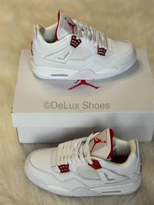Air Jordan 4 Retro Metallic Red White Full Box Verificare Colet