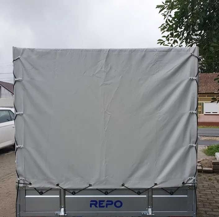 Remorca Repo cu prelata, carte rar, nr. rosu