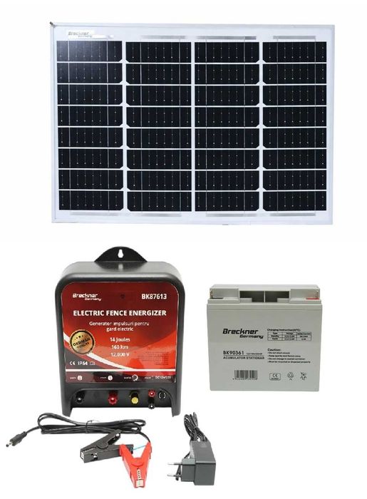 Aparat gard electric 14 Jouli cu Panou solar fotovoltaic si Acumulator
