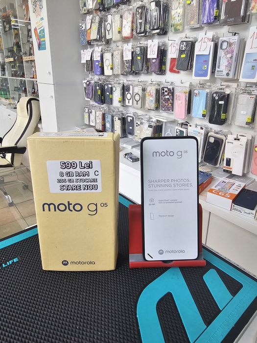 Moto G05, 8/256 GB, Nou, Garanție