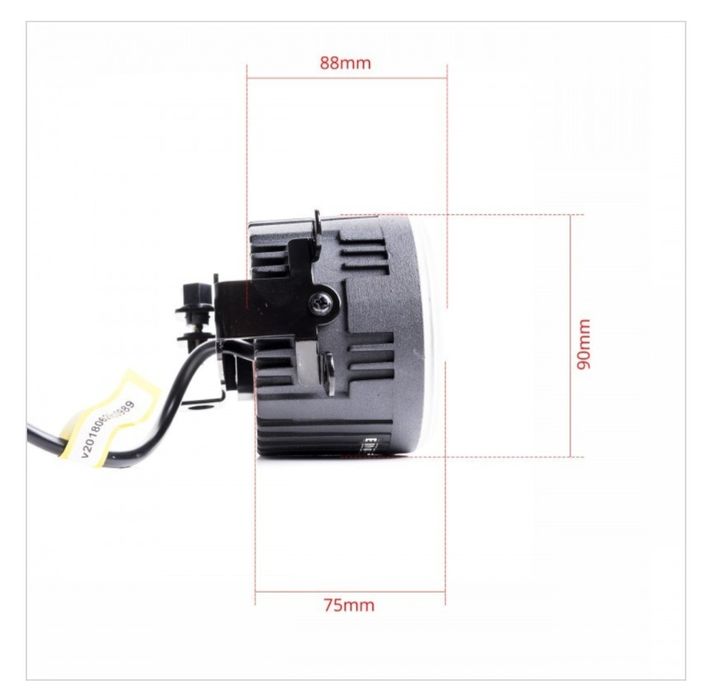 Фарове дневни / мъгла DRL/Fog LED универсални Duolight DL38  90mm нови