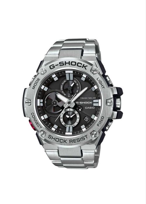 Ceas Sport Barbati Casio g shock GST B100d full metal , SILVER- BLACK Nou.Garantie 2ani