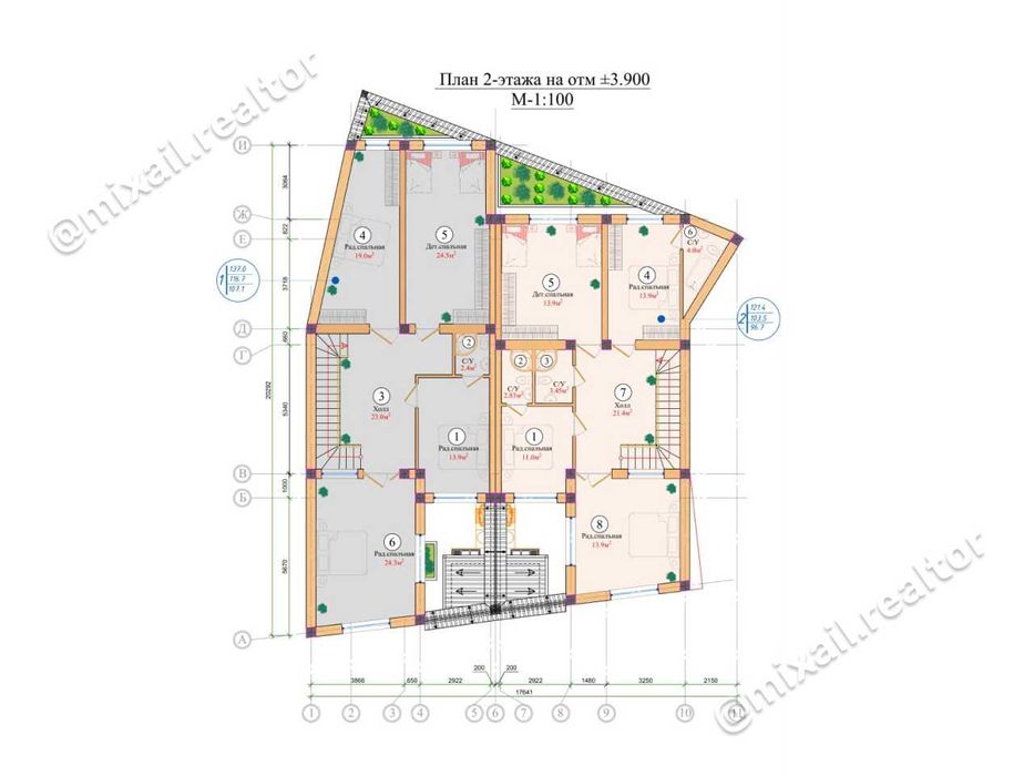Продажа Коттеджа, 1,7 сот, махалля Дархан, м. Пушкинская (87648)