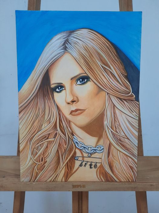 Tablou pictat Avril Lavigne