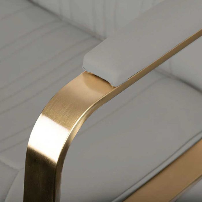 Фризьорски стол Acri Gold - сив/черен