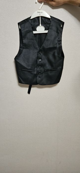 Костюм тройка темно серый