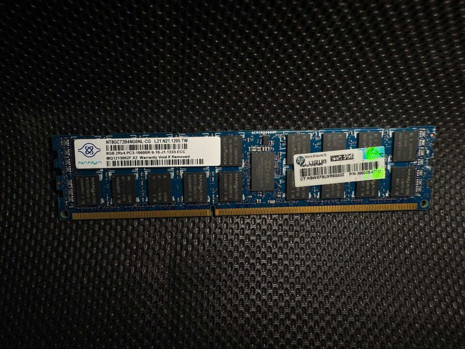 DDR3 8GB ECC RDIMM 1333MHz Nanya Memorie RAM Server