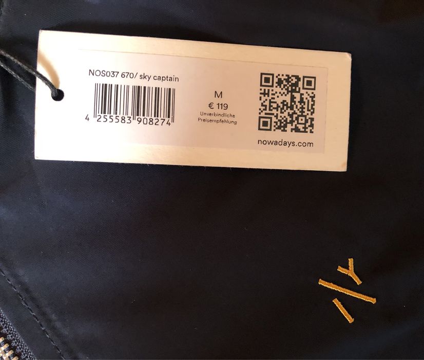 NOWADAYS Nylon Bomber Jacket ОРИГИНАЛНО мъжко бомбър яке М