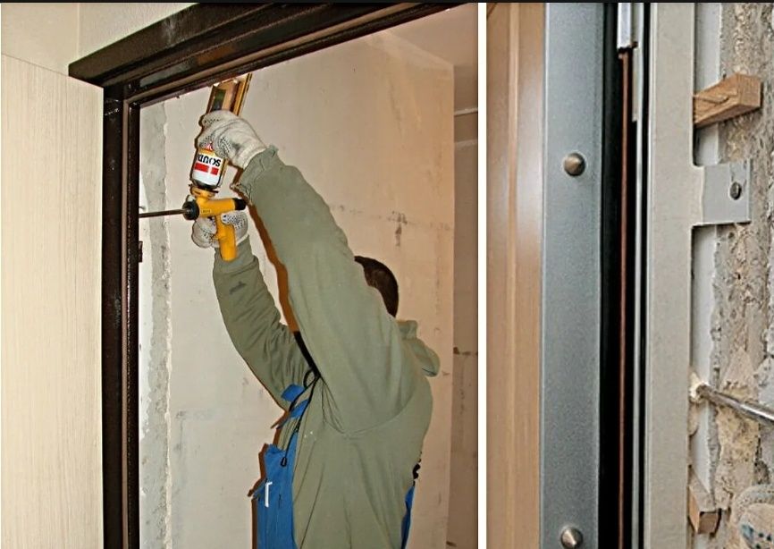 Установка входных дверей