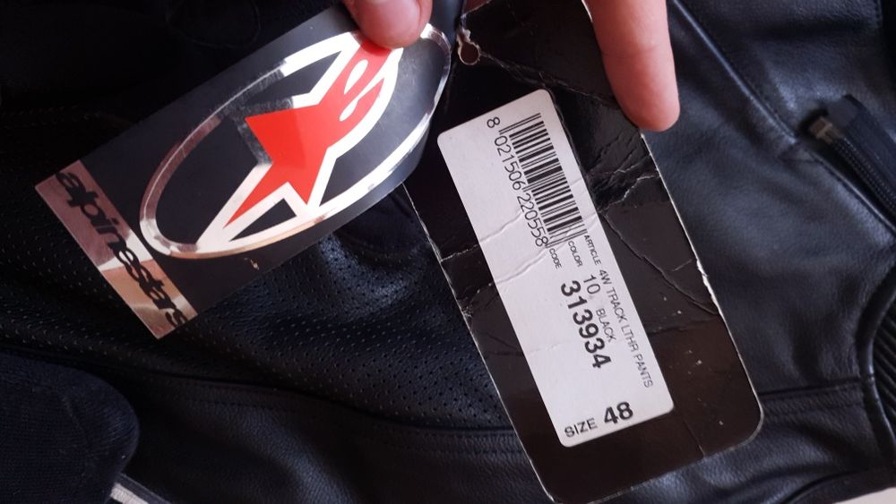 Pantaloni Moto Alpinestars Track Leather