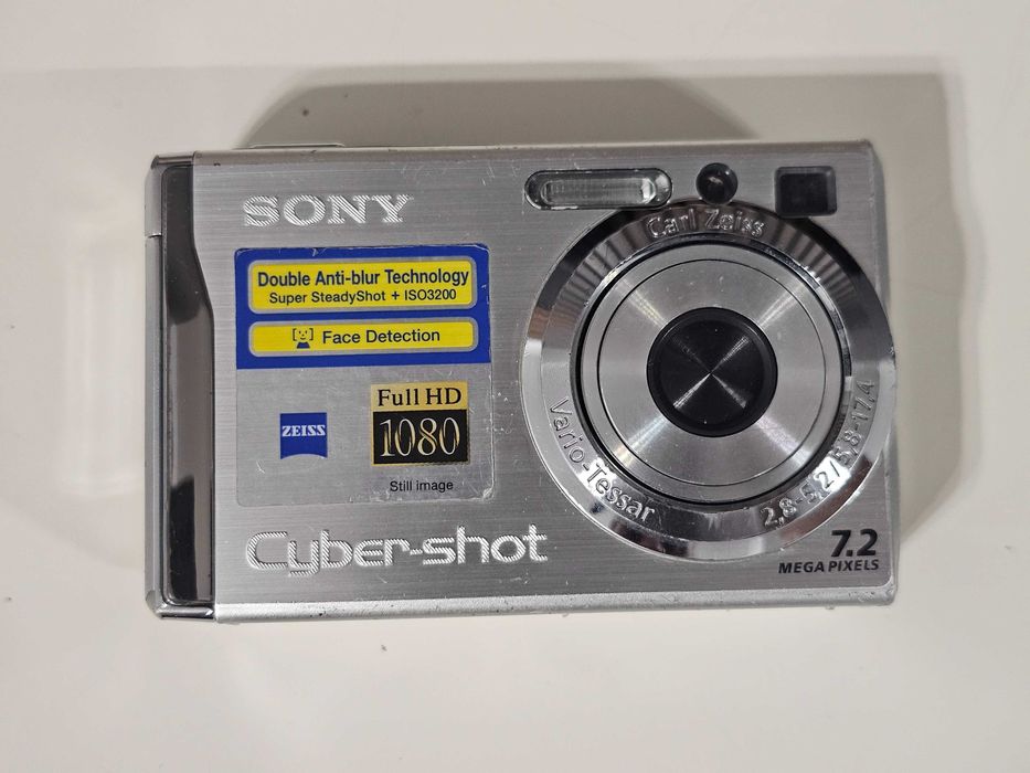 Y2K Aparat foto digital compact Sony W80 7.2MP 3xZoom