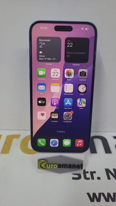 Telefon mobil Apple iPhone 16 Plus, 128GB, 5G, Ultramarine -N-