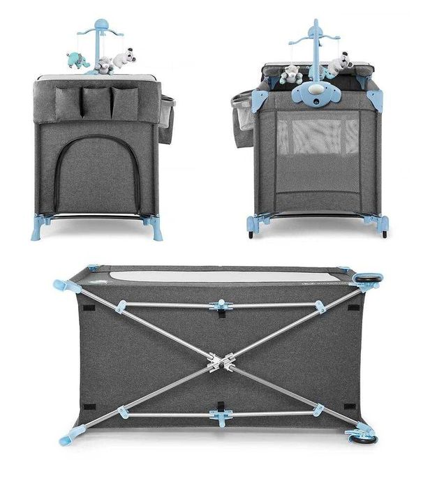 Манеж Kinderkraft – JOY с аксессуарами Blue