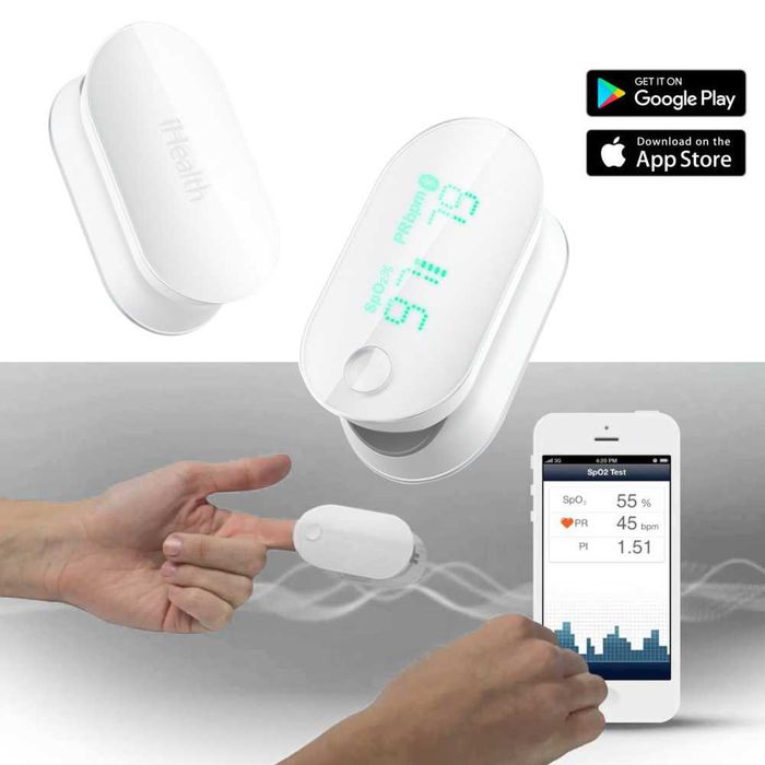 Oxiometru wireless pentru monitorizarea oxigenului din sânge. wirless
