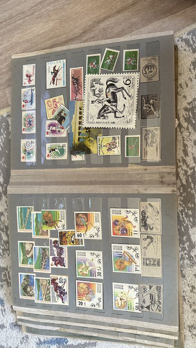 Почтовые марк старые 50-60лет