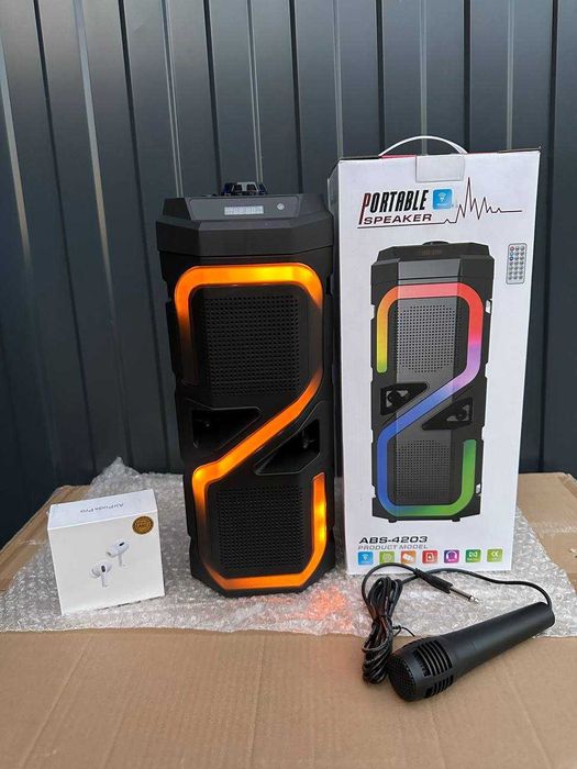 Караоке колонка с микрафоном