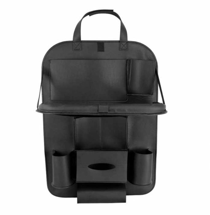 Органайзер с масичка, еко кожа, черен