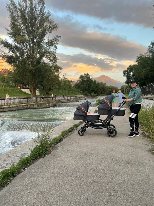 Коляска для двойни (близнецов), можно погодкам