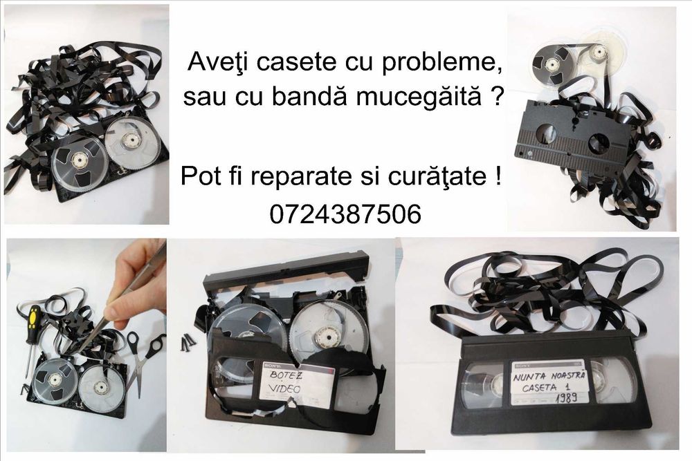 Transfer copiere casete video VHS, MiniDv, Hi8, Digital8, DVD pe Stick
