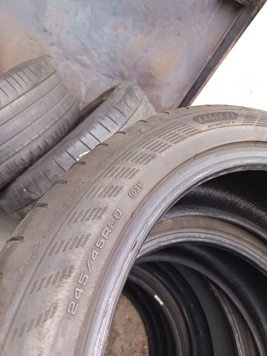 Anvelope vara 245 45 20 și 275 40 20 Goodyear 2025 5-6mm